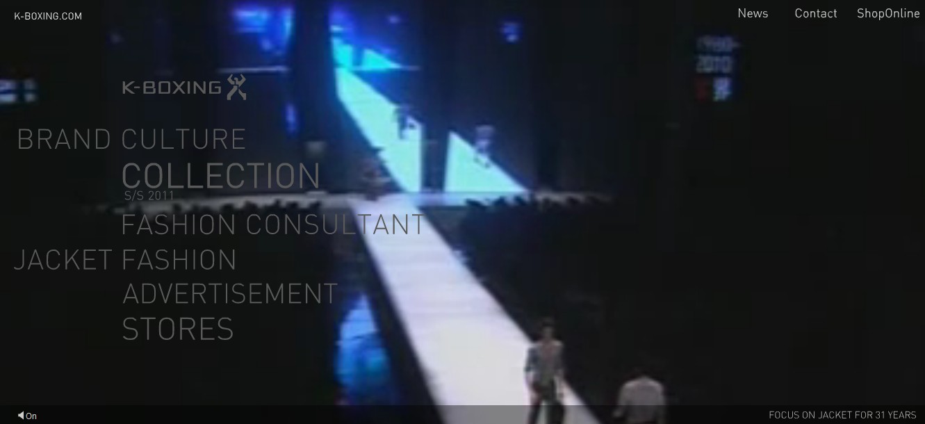 网站设计开发：劲霸男装服装服饰品牌网站开发设计