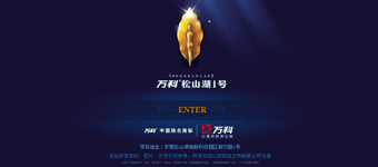 房地产网站设计开发：万科•松山湖1号房地产集团网站策划设计